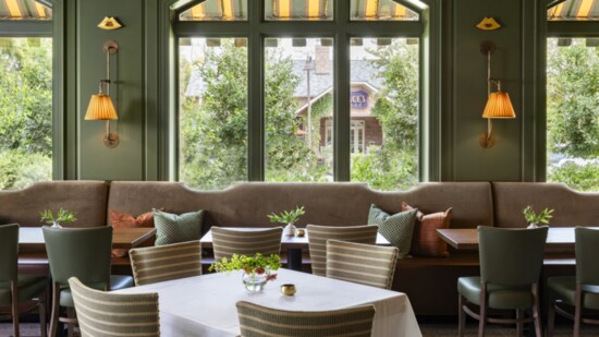 Courtney Hill Fertitta of Courtney Hill Interiors designed a dining room at the original Carraba’s restaurant on Kirby Drive. Photo by Claudia Casbarian