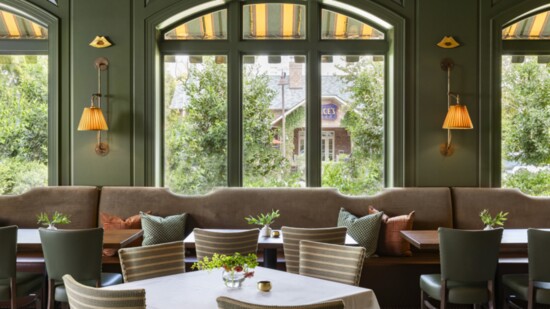 Courtney Hill Fertitta of Courtney Hill Interiors designed a dining room at the original Carraba’s restaurant on Kirby Drive. Photo by Claudia Casbarian