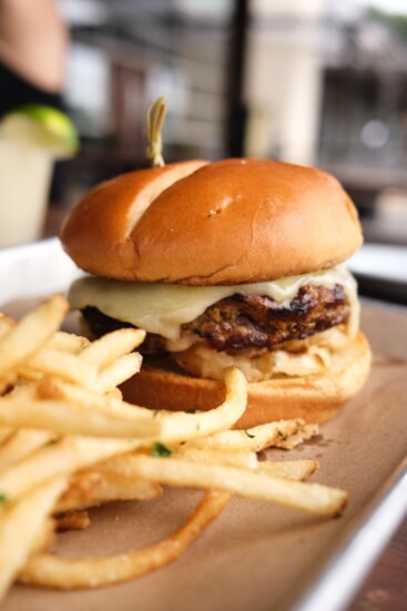 French Onion Truffle Burger