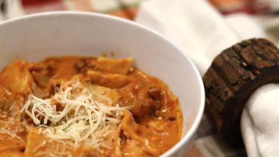Featured image for Cozy Crockpot Lasagna Soup