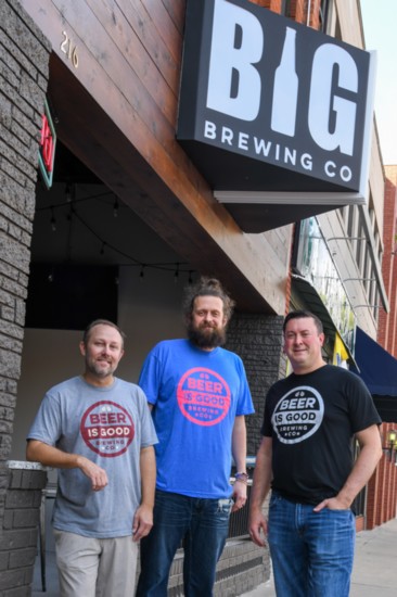 BIG Brewing Co. founders Justin Wilson, Shawn Stanford and Eric Martin 