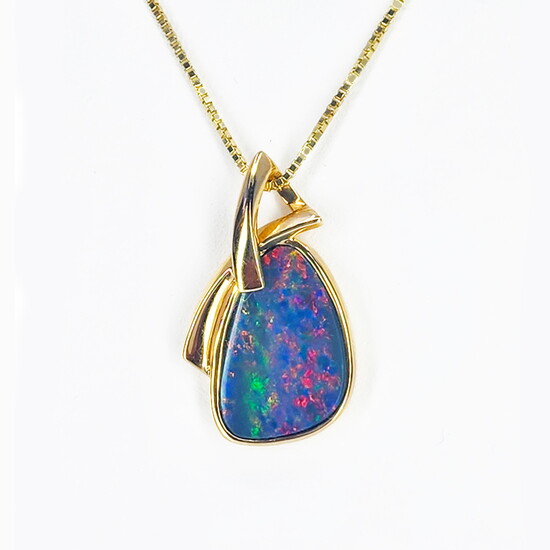 Australian Boulder Opal Necklace