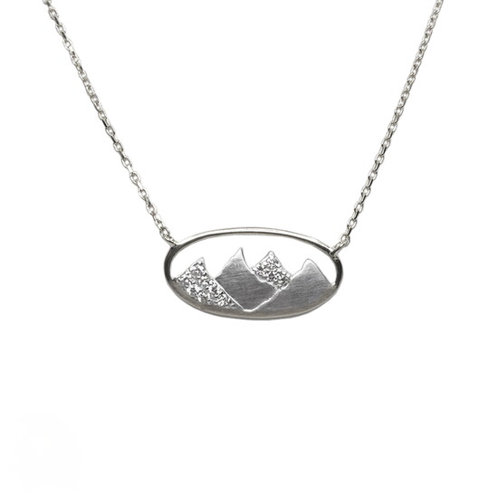 Mountain silhouette necklace