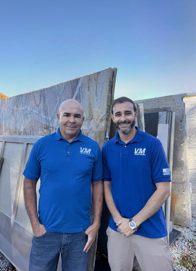 Brothers and co-owners of Venezia Marble, Adriano and Fabiano Lomba