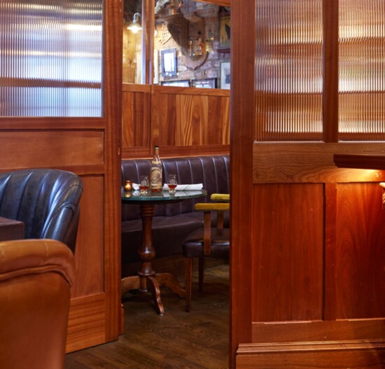 A peek inside one of Bog & Barley's signature "snugs," a concept that dates back to the late 1800s in Ireland.