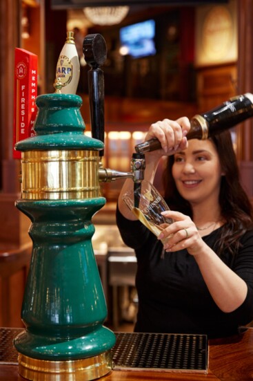 The staff is trained extensively - including perfecting the perfect Guinness pour. 