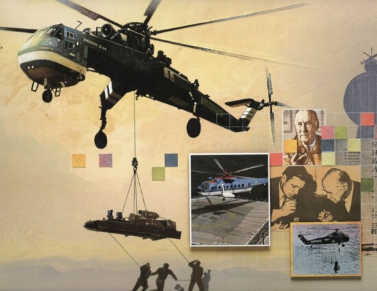 Illustration from the August 1989 Sikorsky Aircraft calendar