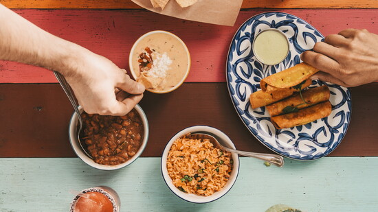 A delicious spread at Fresa's.
