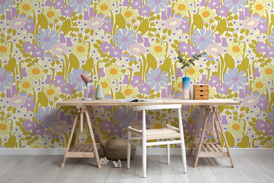  Groovy Meadow Purple by Hovia