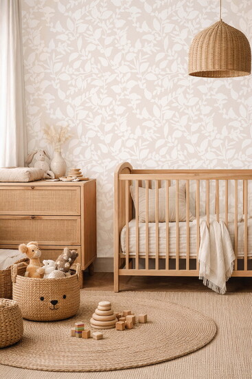 Design by Wimzy Walls -White Foliage Cream 