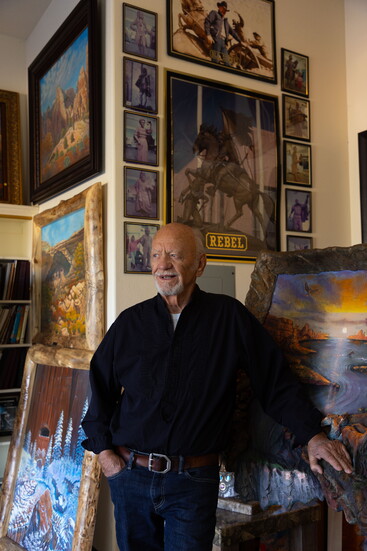 Sculptor Jerry Anderson. Photo by Asher Swan