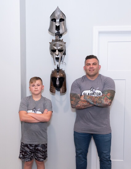 Mike Pecoraro With His Son