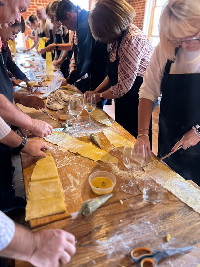 C-ville Bites pasta class. Photo Credit: MJ Padilla