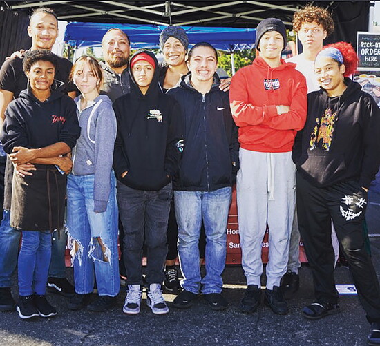 The Mafnas family, including Axiom Productions co-founders Ian and Qiana Mafnas.