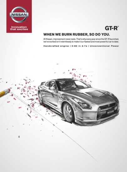 In 2012, Alex worked as a Senior Copywriter on Nissan, winning creative awards for inventive ads like this one