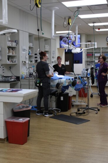 Creekside has several operating tables, allowing them to handle more than one or two emergencies at a time.