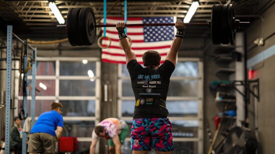 Strength training at CrossFit Vengeance.