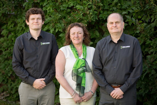 Daniel, Helen and Mark Rigby
