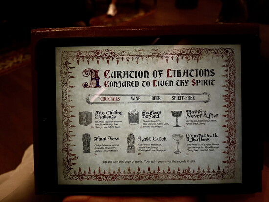 Spooky libations at the Haunted Mansion Parlor