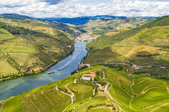 Douro River runs through the vineyards. Photo courtesy Viking River Cruises
