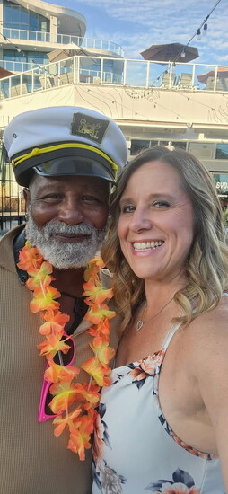 Jeffier Lamar with KCO board member Jen Glass 