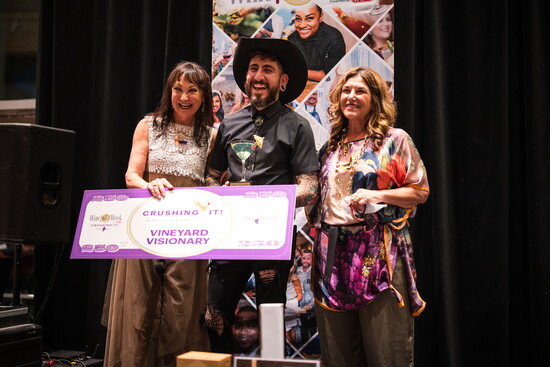 Thomas Marsella, winner of the Vineyard Visionary award.