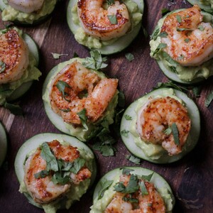 Cucumber Cajun Shrimp Hors D'oeuvres