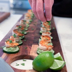 Cucumber Cajun Shrimp Hors D'oeuvres