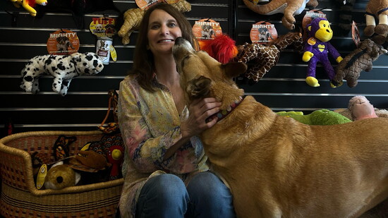 Sharon Vogel, owner of Earthwise Pet Jonesville, Volunteer of the Year at Lancaster