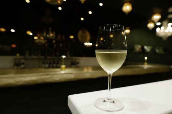 Glass of white wine