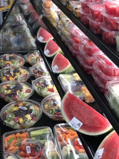 Each day the ShopRite stores offer freshly cut fruits