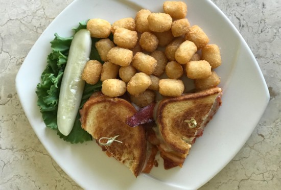 Ultimate grilled Cheese with tots
