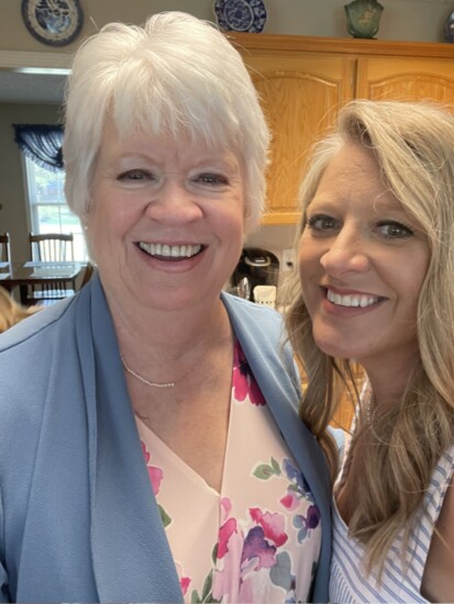 My mom and I in her kitchen. She is the best cook!