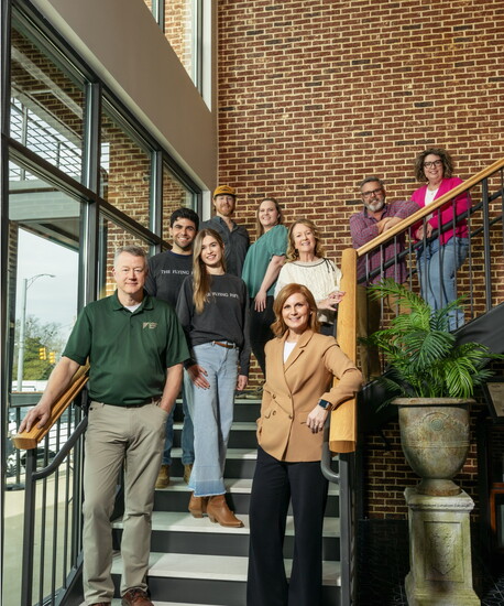 Front: John Riley and T'aira Ugarkovich; middle: Paul Knetter, Challie Knetter and Tammy Hill; back: Jacob Fine, Katie Fine, Bart Crabtree and Renda Crabtree