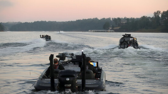 Anglers on Smith Lake