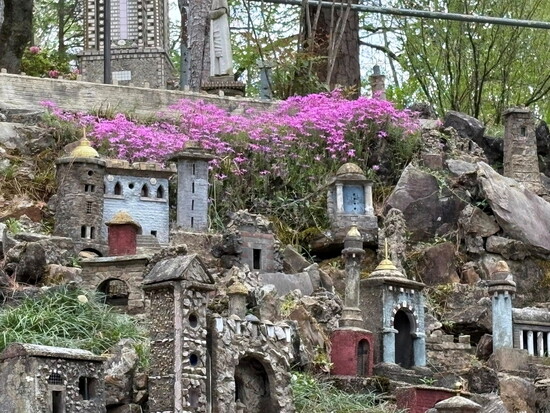 The Ave Maria Grotto is beautiful no matter the season.