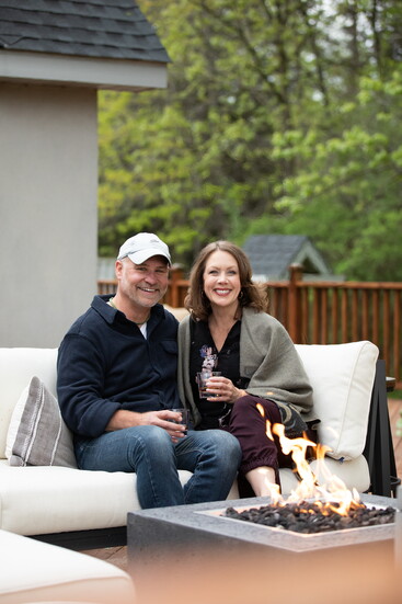Cari Ann Carter and partner Steve Wasnick. Photo by Tammy Brice