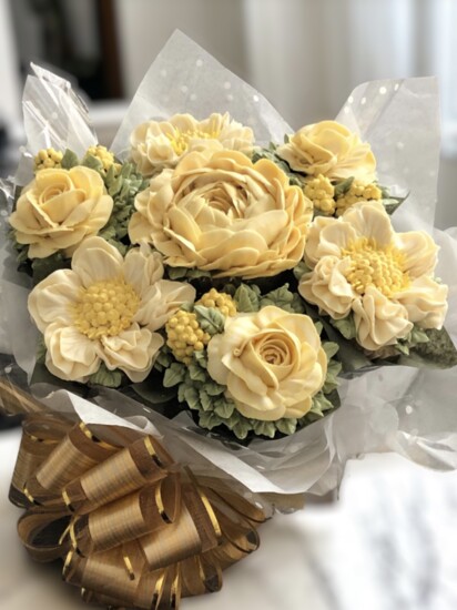 Don says they find joy in supporting local organizations through a monthly giveaway where they deliver a beautiful cupcake bouquet to a deserving person.