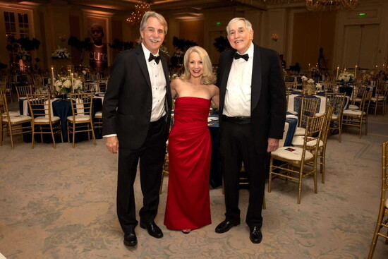 Believe Ball emcee Jeff Foxworthy, CURE CEO Kristin Connor,  Dr. Harry Findley