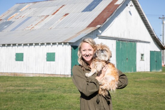 Maureen with her dog Artie /Photo by Three Wishes Photography