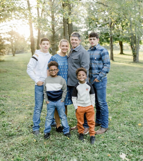 The Homestead Building Company owner Mark Raber and his family.