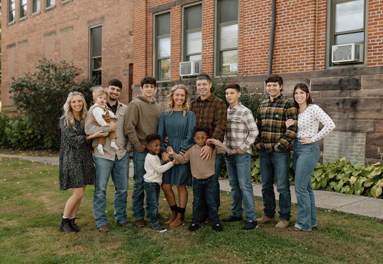 The Homestead Building Company owner Mark Raber and his family.