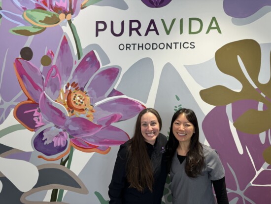 Dr. Alisa Madson (right) and team member.