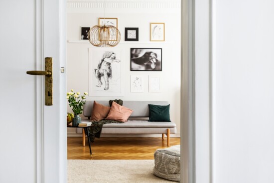 Gallery walls are eye-catching focal points of a room