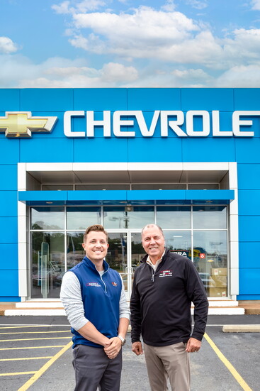 Zac and Barry Carver are proud to work together at their dealership.
