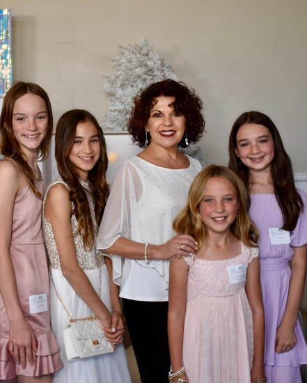 Artistic Director Kim Maselli with CDT students at Sugar Plum Social