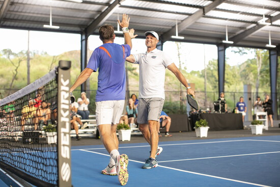 Danny in his championship winning pickle ball team