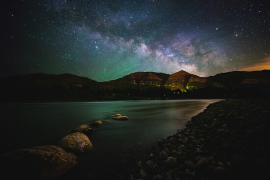 Lovato sees the cosmos come alive over the Animas River.