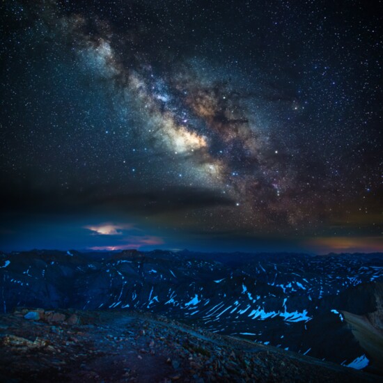 Lovato captures the night sky's jewels from Handies Peak.