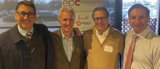 Rick Getschow, Mayor Ron Case, Dave Lindahl, and Congressman Dean Phillips (2022)